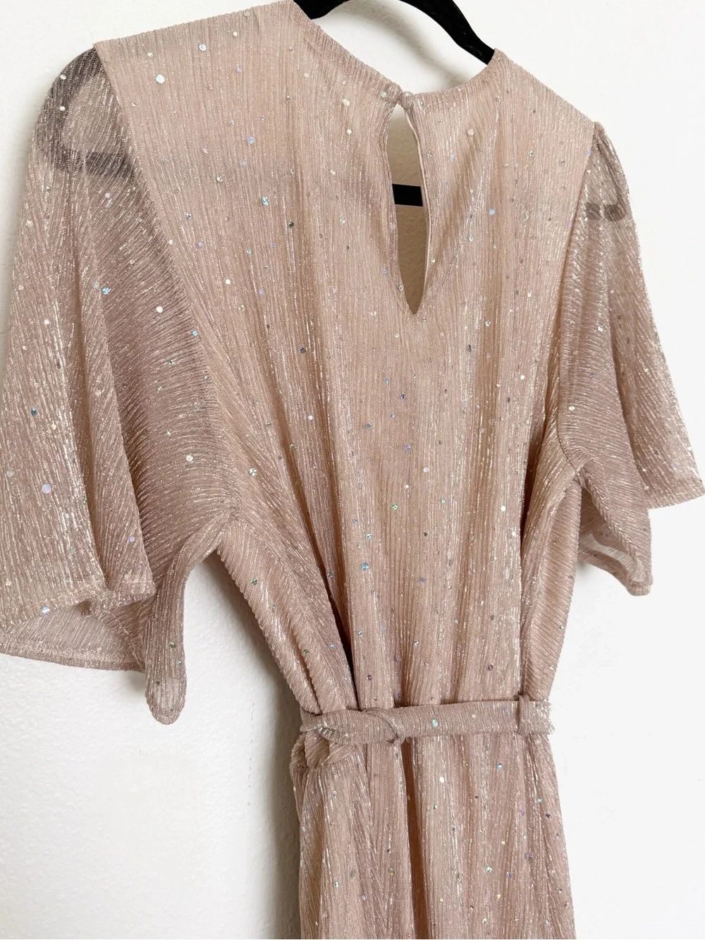 Baltic Born Grace Sparkle Gown Champagne Sequin Maxi Dress XXXL
